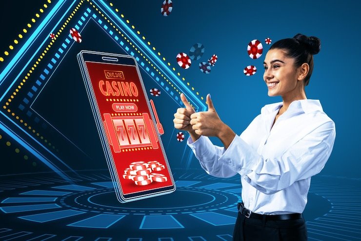 Ilustrasi keamanan digital dengan ikon gembok dan autentikasi user